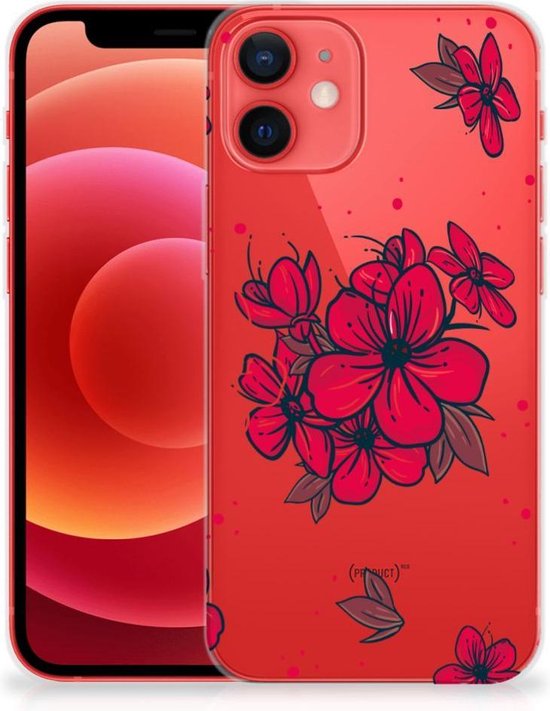 Foto hoesje iPhone 12 Mini Telefoon Hoesje Blossom Red