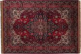 Vintage Vloerkleed Manami Rood met franjes - Tier - 160 x 230 cm - Viscose
