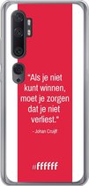 Xiaomi Mi Note 10 Hoesje Transparant TPU Case - AFC Ajax Quote Johan Cruijff #ffffff