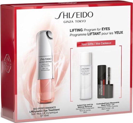 Shiseido Bio Performance Liftdynamic Eye Treatment 15ml + Make-up remover 30 ml + mini mascara - SHISEIDO