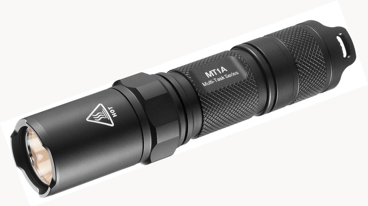 NiteCore zaklamp MT1A Multi-Task serie 180 lumen - Zwart