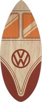 Volkswagen VW T1 Bus Skimboard (104 cm) - rood/hout