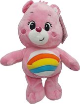 Troetelbeertjes / Care Bears - Cheer Bear - Pluche Knuffel (roze) - 30 cm