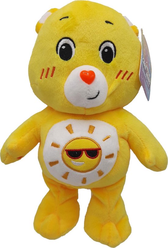 Care Bears Lachbeertje Cheer Lamb Pluche, 22cm - schattig verzamelbaar zacht speelgoed, perfect knuffelcadeau voor kinderen, geschikt voor jongens en meisjes vanaf 4 jaar