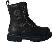 Zwarte Shoesme Veterboots Sterren