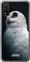 Huawei P Smart (2020) Hoesje Transparant TPU Case - Witte Uil #ffffff