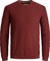 Jack & Jones - Jcosnow Knit Crew Neck Sts 12173136 Sun-dried Tomato