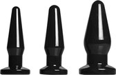 Frisky 3-Delige Buttplug Set - Zwart