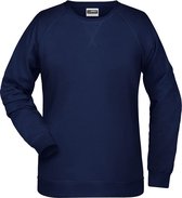 James and Nicholson Dames/dames Raglan Sweatshirt met lange mouwen (Marine)