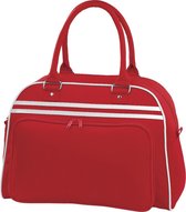 Bagbase Retro bowlingtas (23 liter) (Klassiek rood/wit)