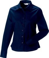 Russell Collectie Dames/Dames Lange Mouw Klassiek Twill Shirt (Franse marine)