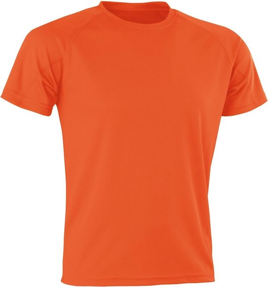 Spiro Heren Aircool T-Shirt (Oranje)