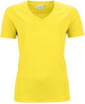 James and Nicholson Dames/dames Actief V Hals T-Shirt (Geel)