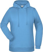 James And Nicholson Vrouwen/dames Basic Hoodie (Hemelsblauw)