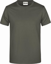 James And Nicholson Heren Basis T-Shirt (Donkergrijs)