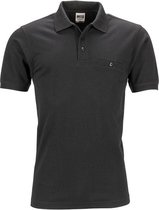 James and Nicholson Hommes Vêtements de travail Polo Pocket Shirt (Zwart)