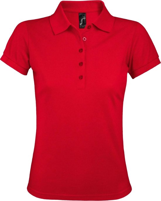 SOLS Dames/dames Phoenix Phoenix Polo met Korte Mouwen (Rood)