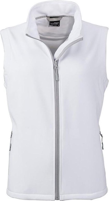 James and Nicholson Vrouwendames Promo Softshell Vest WitWit  bolcom