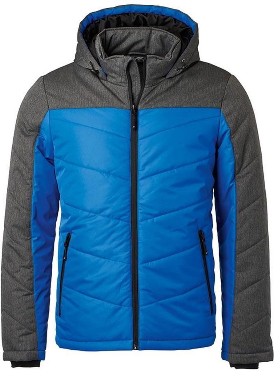 James and Nicholson Heren Winterjas Royal Melange Antraciet