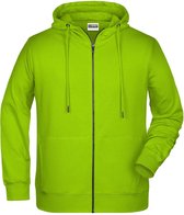 James and Nicholson Heren Basisrits Hoody (Zuurgeel)