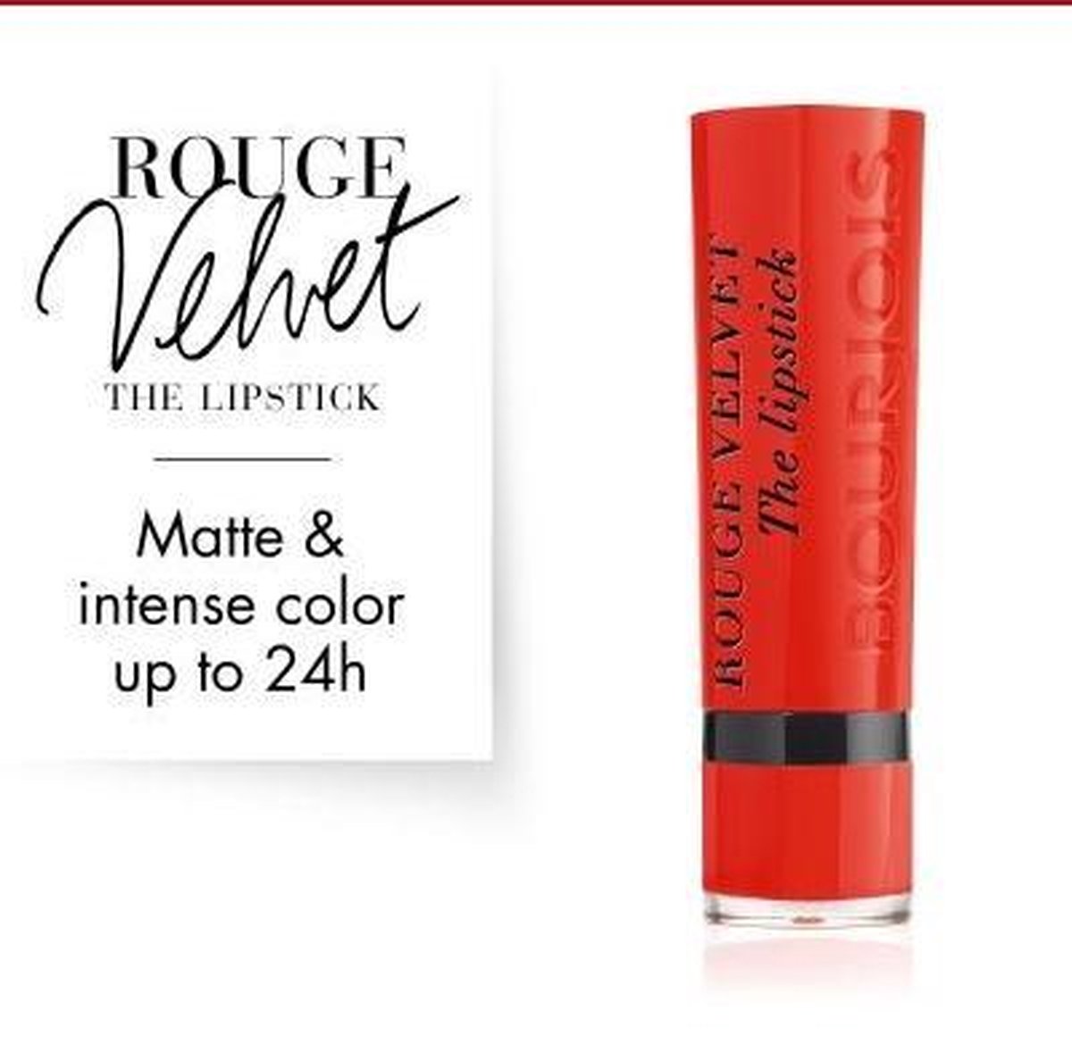 Bourjois Rouge Velvet The Lipstick - 07 Joli carmin'ois