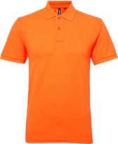 Asquith & Fox Heren Poloshirt met korte mouwen Prestatiemengsel (Neon Oranje)