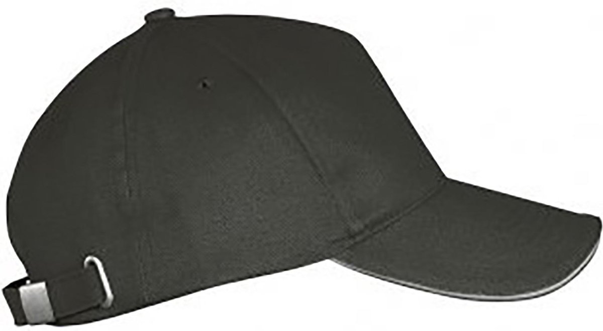 SOLS Unisex Lange Strandkap (Donkergrijs/lichtgrijs)