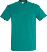 SOLS Heren Keizerlijke Zwaargewicht T-Shirt met korte mouwen (Smaragd)