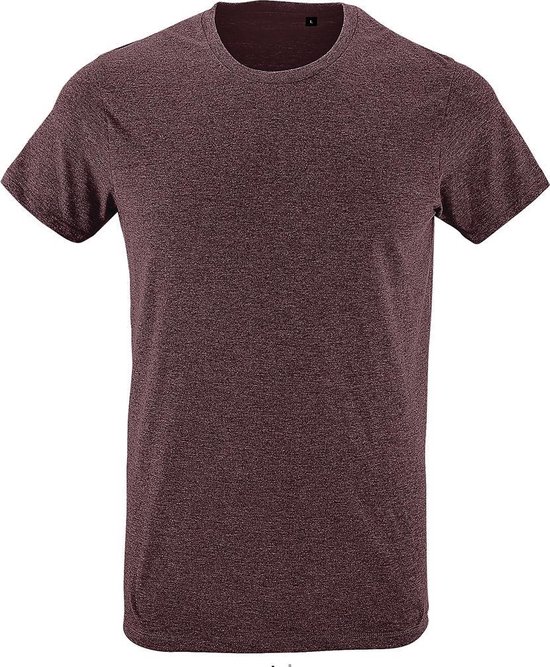 SOLS Regent Slim Fit T-shirt à manches courtes pour hommes (Heide Oxblood)