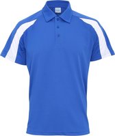 Awdis Gewoon Cool Mens Korte Mouw Contrast Paneel Poloshirt (Koninklijk Blauw/Arctisch Wit)