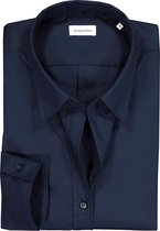 Seidensticker dames blouse slim fit - donkerblauw - Maat: 38