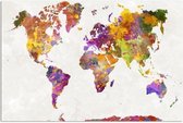 Schilderij - Wereld in kleuren