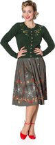 Banned Winter Leaves 40's Cardigan Groen
