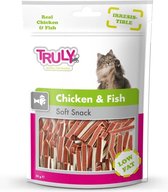 Zachte Kattensnacks van Kip en Vis - 20 zakjes van 50 gram - 50 Gram