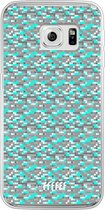 Samsung Galaxy S6 Edge Hoesje Transparant TPU Case - Minecraft - Diamonds! #ffffff