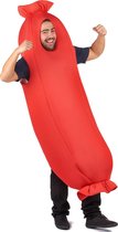 Vegaoo - Rode worst kostuum voor volwassenen
