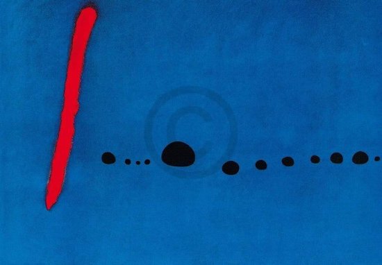 Joan Miro - Bleu II Tirage d'art 100x70cm