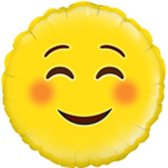 Ballon 46 cm ( flat ) smile - smiley professionele kwaliteit
