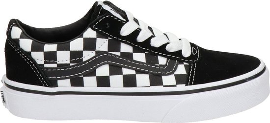 Vans Youth Ward Sneakers - (Checkered) Black/True White - Maat 36