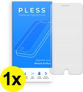 1x Screenprotector iPhone 8 Plus - Beschermglas Tempered Glass Cover - Pless®