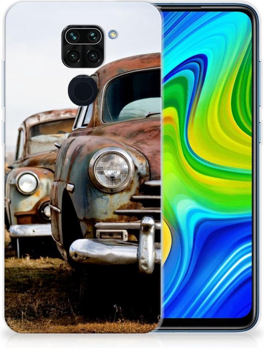 Xiaomi Redmi Note9 Siliconen Hoesje met foto Vintage Auto