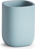 Badkamer beker blauw 10 cm - Zeller - Huishouding - Badkameraccessoires/benodigdheden - Tandenborstelhouders - Bekers voor in de badkamer