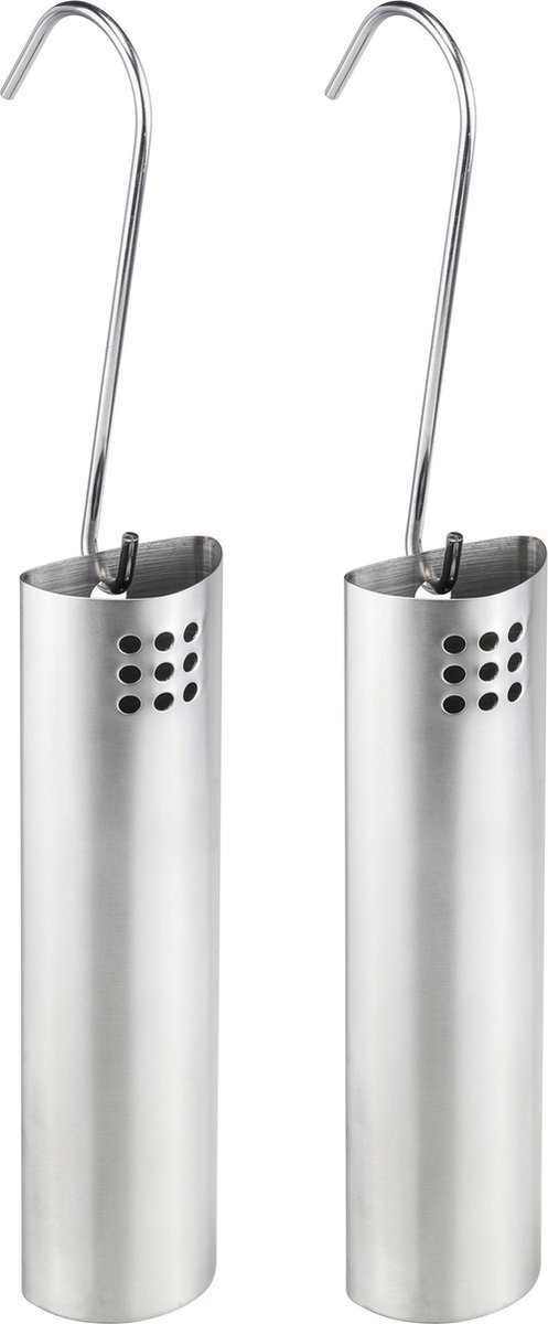 Set van 8x RVS radiator waterverdampers/luchtbevochtigers - 20 cm - Waterverdampers verwarming - Luchtvochtigheid verhogen