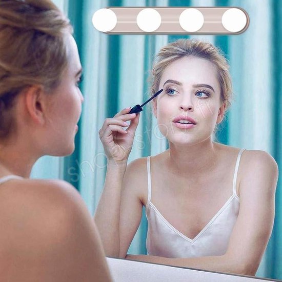 Make up - Spiegel - Verlichting  - Met zuignap - Beauty - Light - opmaken - dames - vrouwen - meisjes - Home - - Easy to use - Wellys