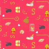 Cadeaupapier inpakpapier geschenkpapier rol Sint Silver 70 centimeter x 200 meter