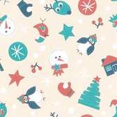 Cadeaupapier inpakpapier geschenkpapier rol Kerst Silver 70 centimeter x 200 meter