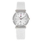 Little Miss Fabulous horloge met witte PU band