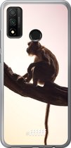 Huawei P Smart (2020) Hoesje Transparant TPU Case - Macaque #ffffff