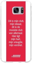 Samsung Galaxy S7 Edge Hoesje Transparant TPU Case - AFC Ajax Dit Is Mijn Club #ffffff