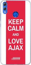 Honor 8X Hoesje Transparant TPU Case - AFC Ajax Keep Calm #ffffff